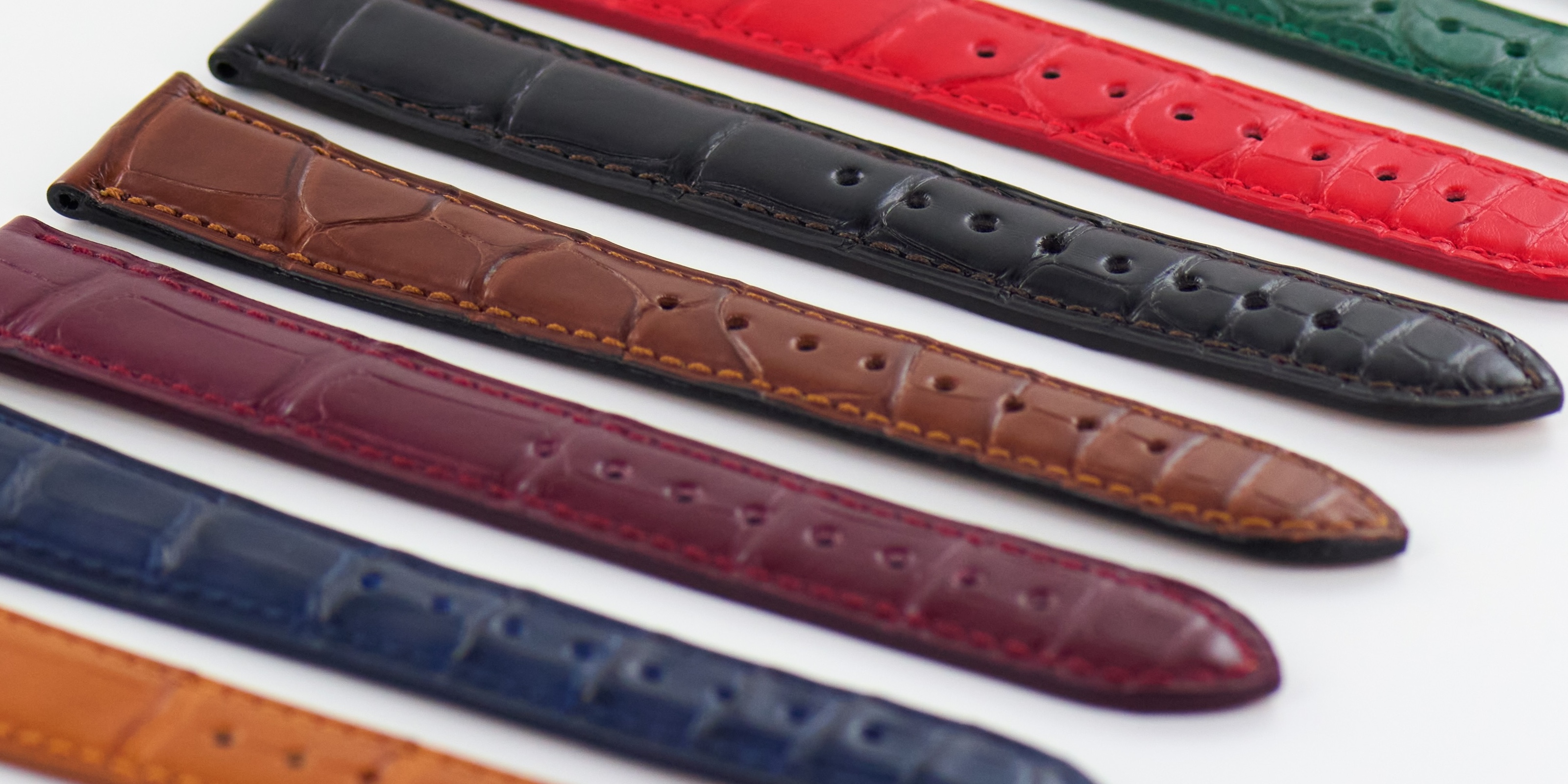 Boutique en ligne bracelet montre cuir Alligator adaptable montre de marque et d’horloger
